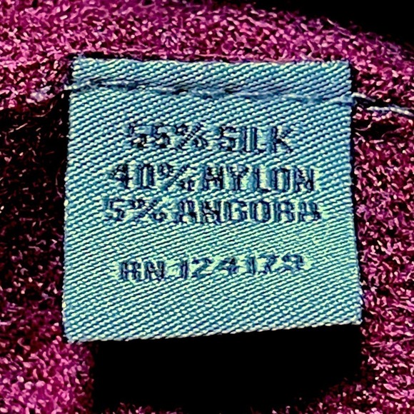 Johnston and Murphy Sweater Burgandy Silk Blend V Neck Size XXL - Picture 8 of 9